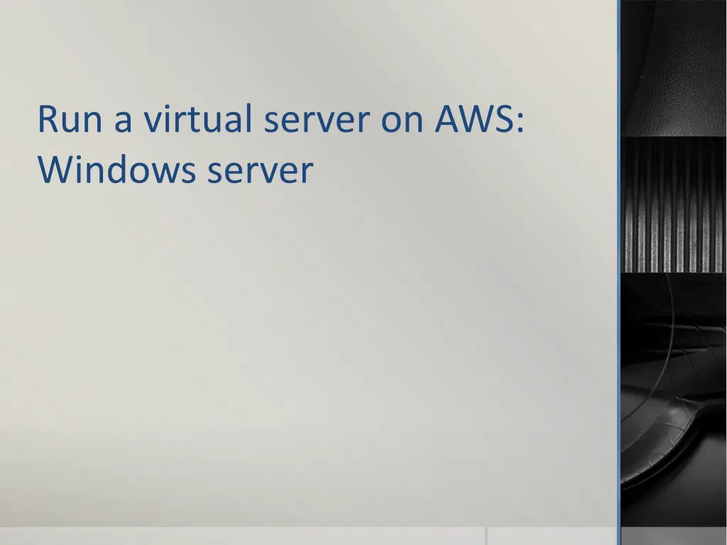 run a virtual server on aws windows server