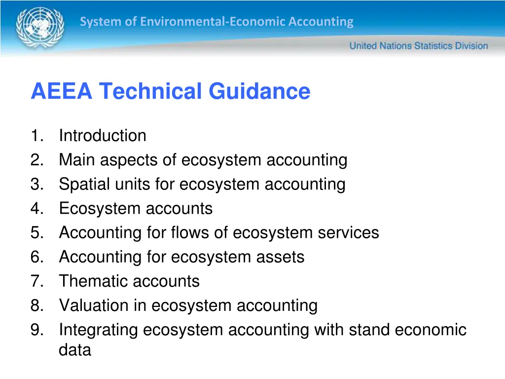 system of environmental economic accounting 8