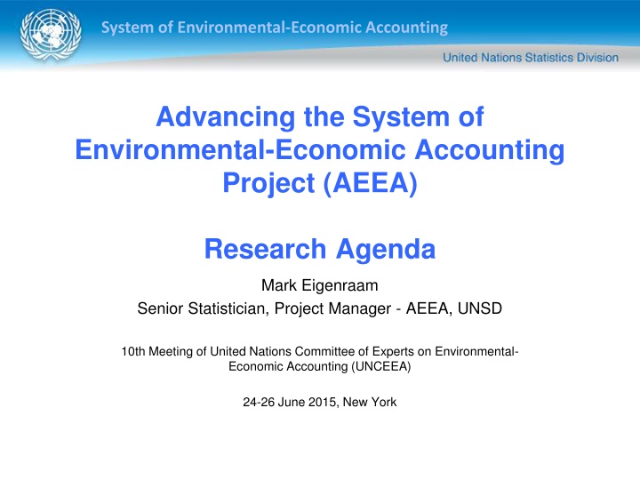 system of environmental economic accounting