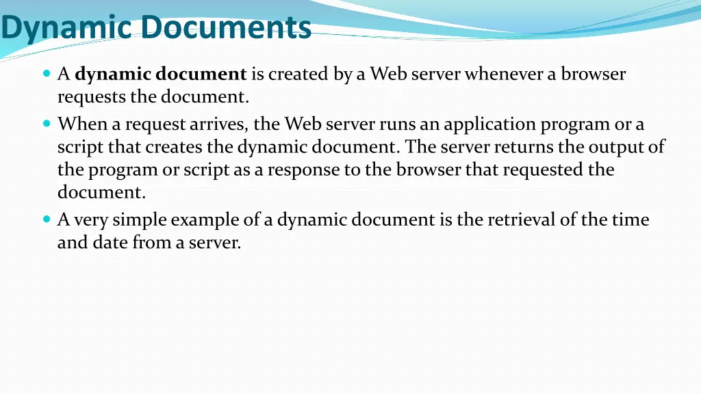 dynamic documents