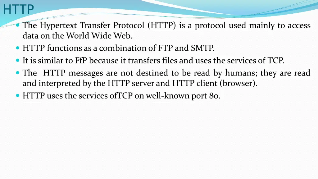 http the hypertext transfer protocol http