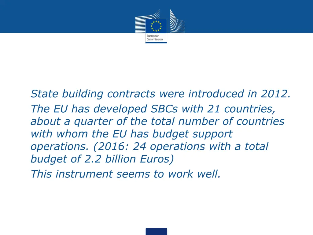 state building contracts were introduced in 2012