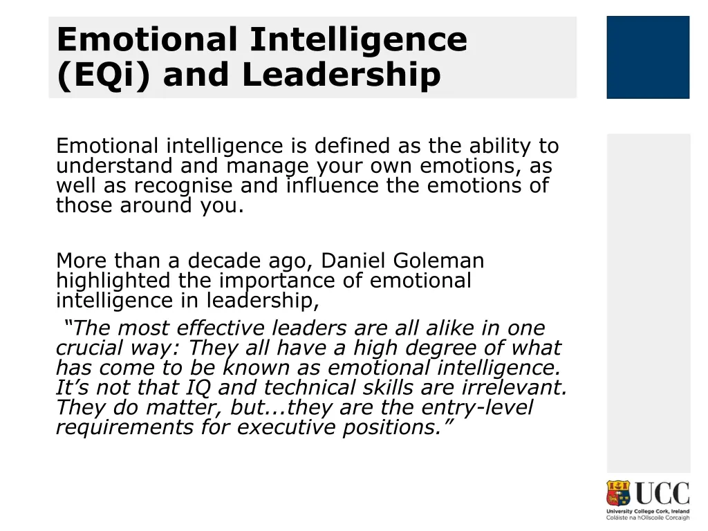 emotional intelligence eqi and leadership