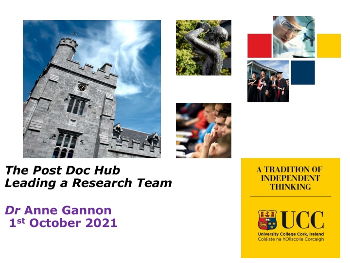 the post doc hub leading a research team