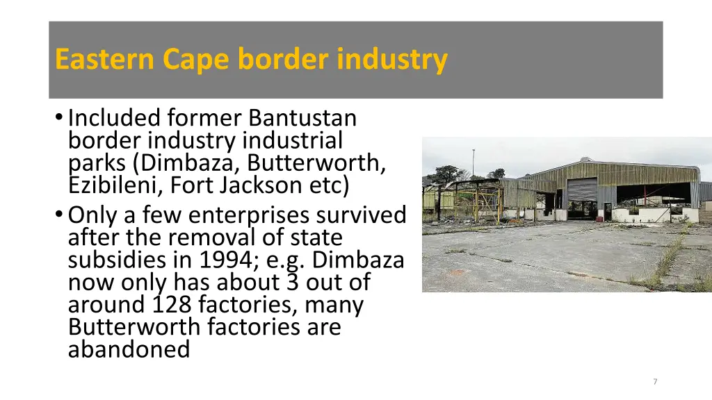 eastern cape border industry 2