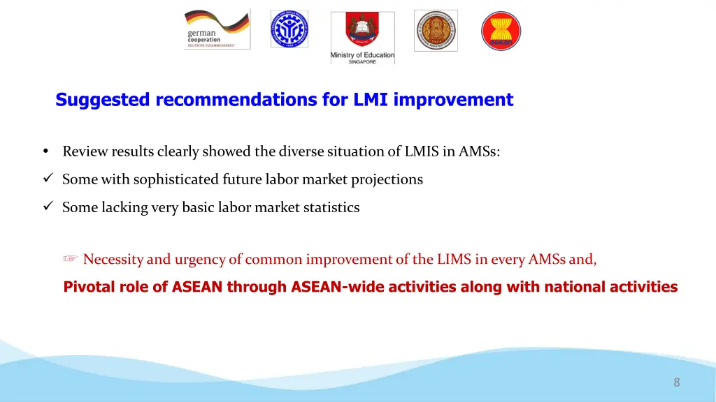 suggested recommendations for lmi improvement