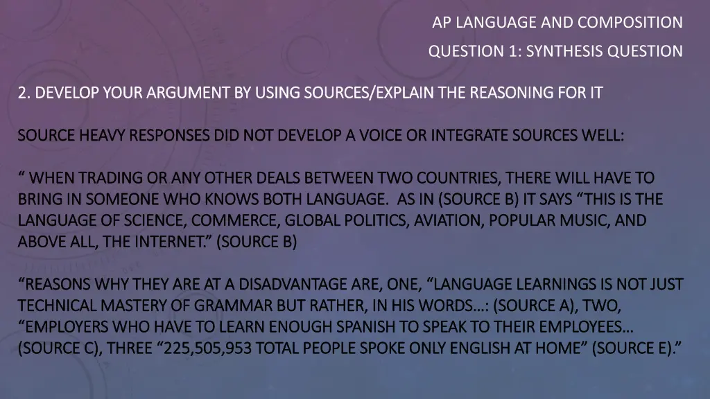 ap language and composition 5