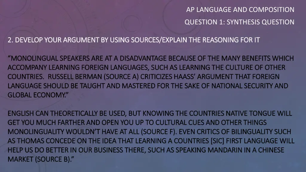 ap language and composition 6