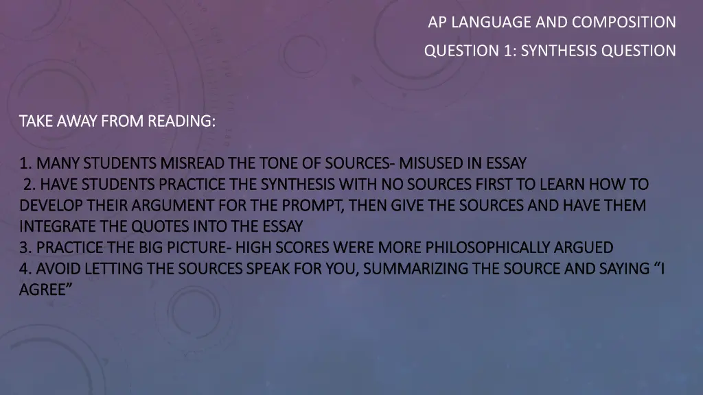 ap language and composition 8