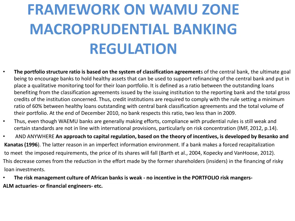 framework on wamu zone macroprudential banking 1