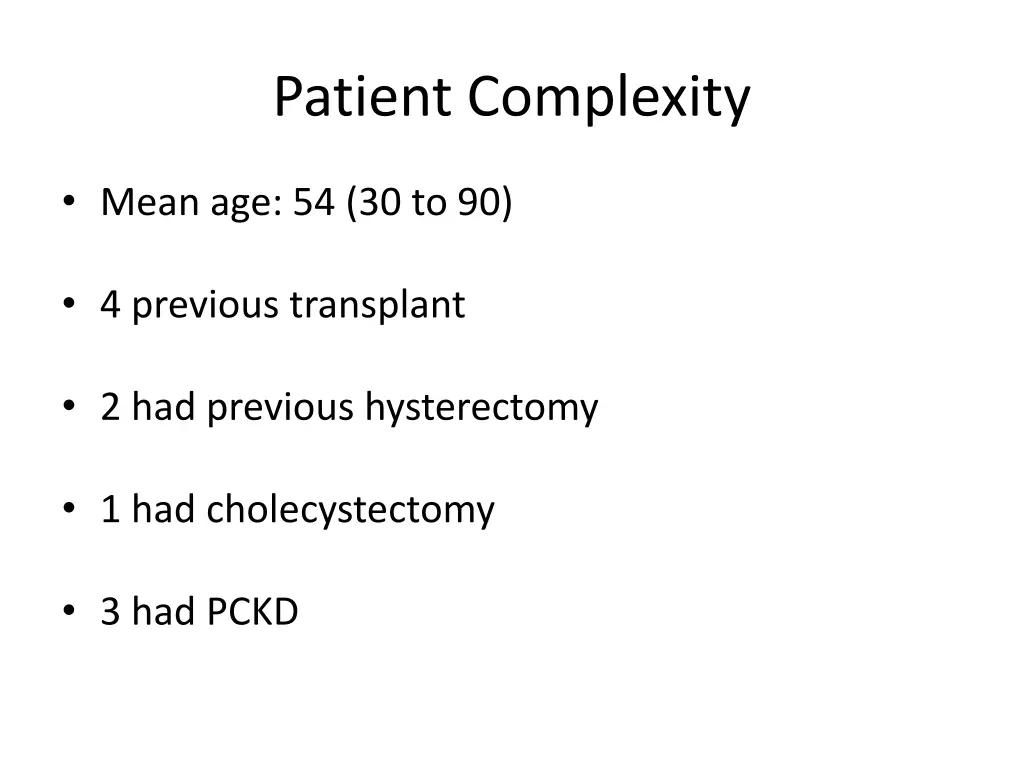 patient complexity