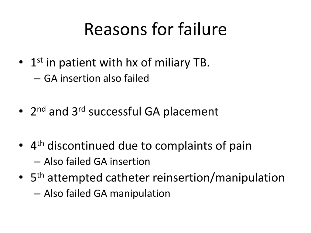 reasons for failure