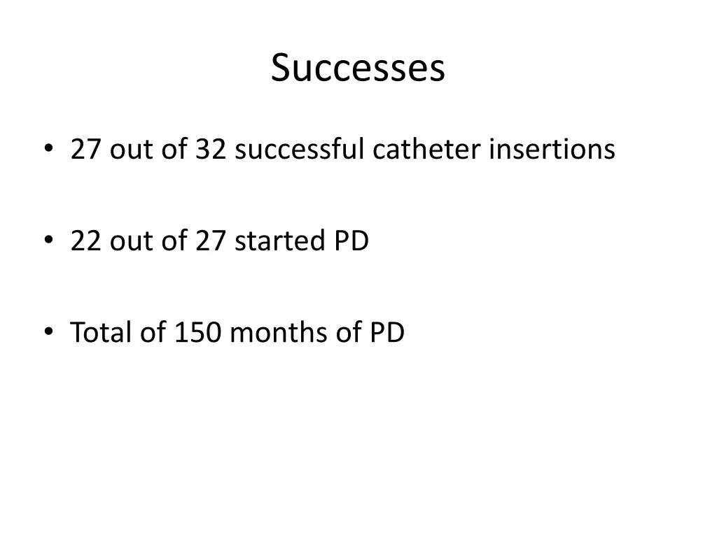 successes