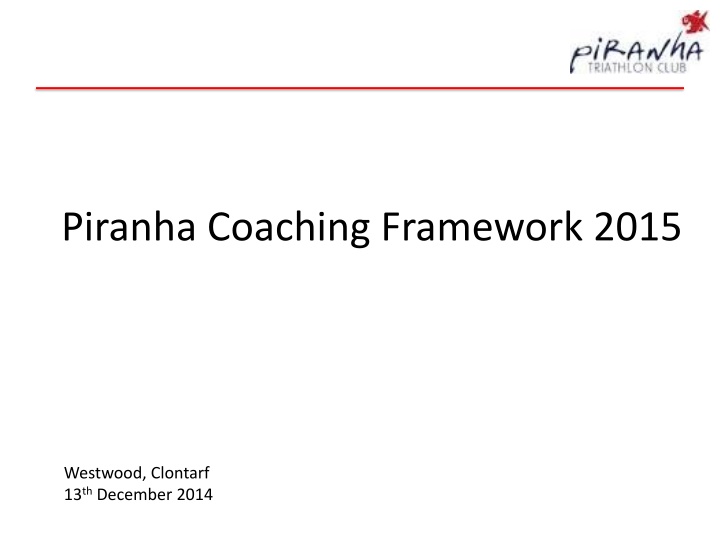 piranha coaching framework 2015