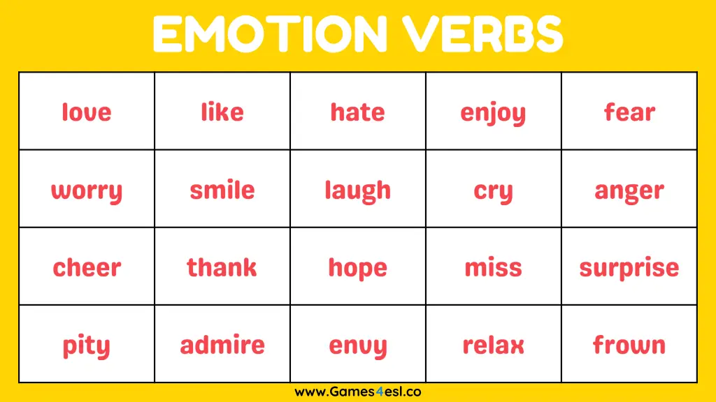 emotion verbs