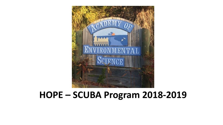 hope scuba program 2018 2019