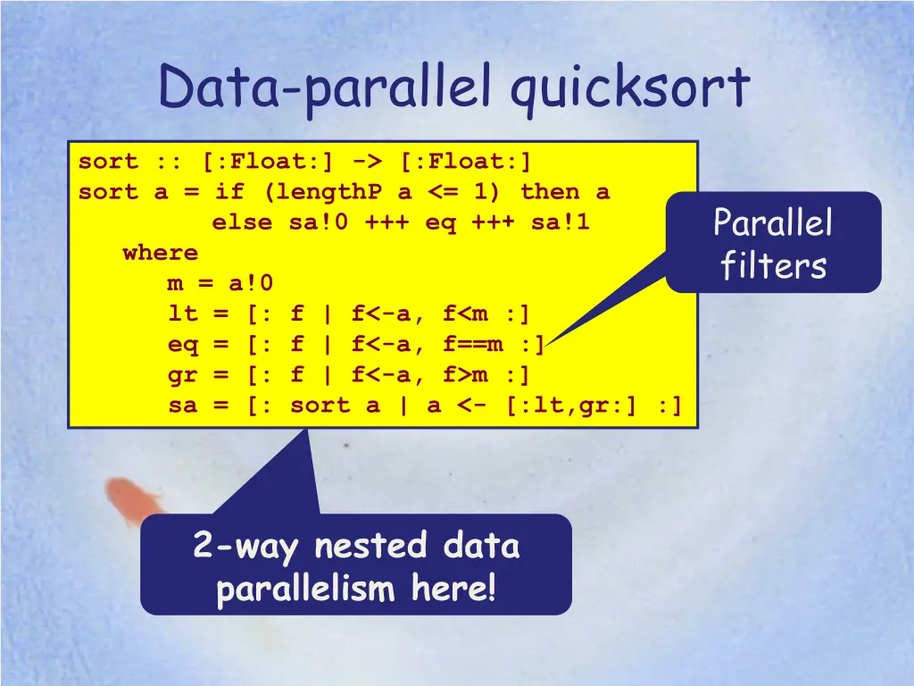 data parallel quicksort