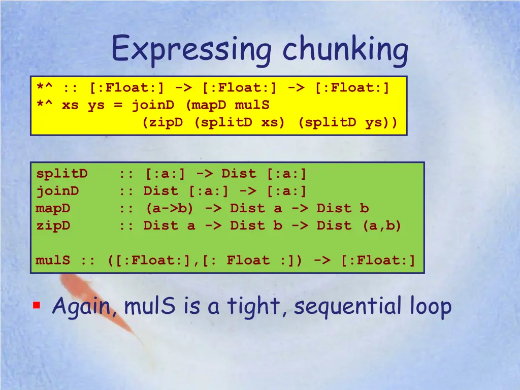 expressing chunking 1