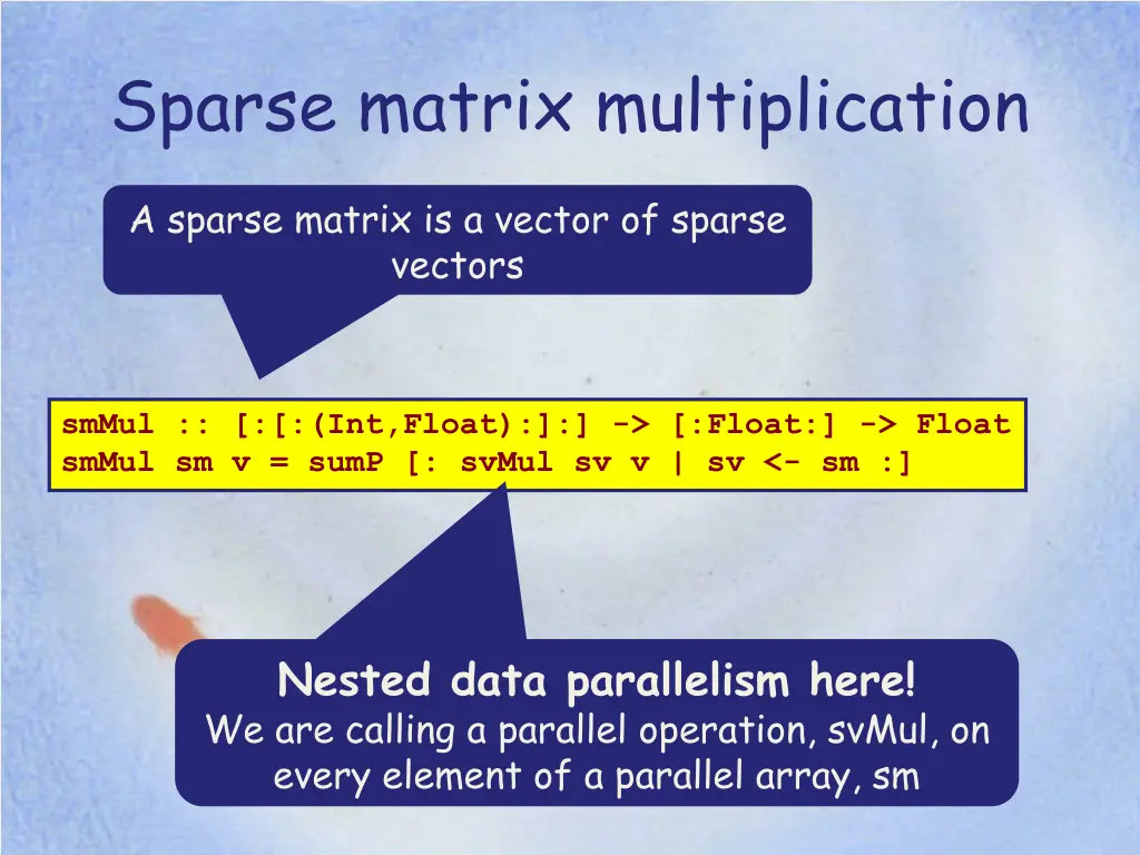 sparse matrix multiplication