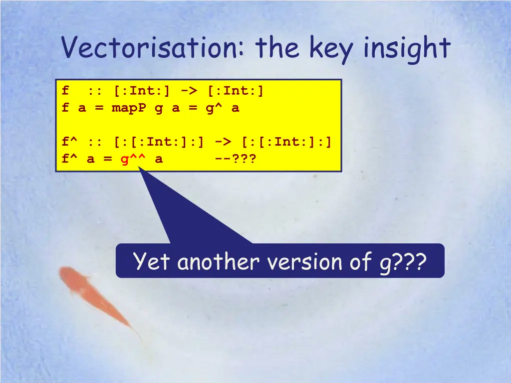 vectorisation the key insight