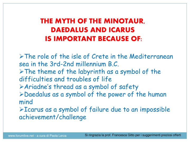 the myth of the minotaur daedalus and icarus