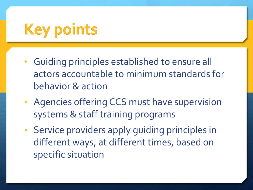 key points 1