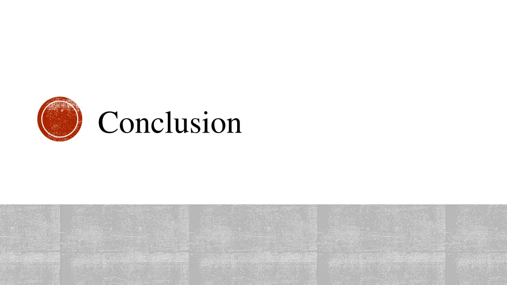 conclusion