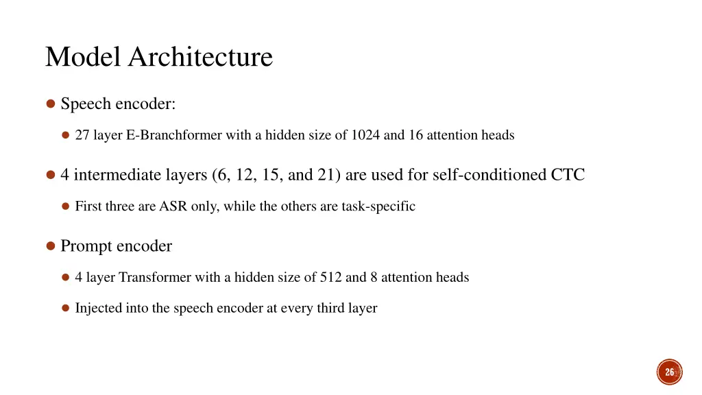 model architecture