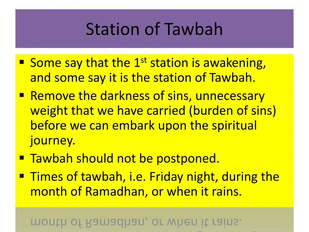 station of tawbah