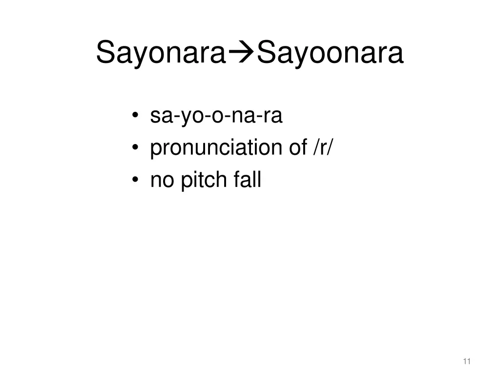 sayonara sayoonara