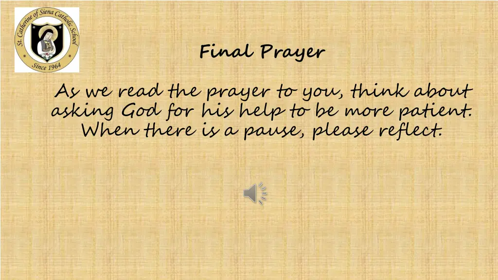 final prayer