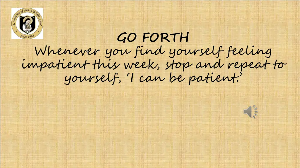 go forth