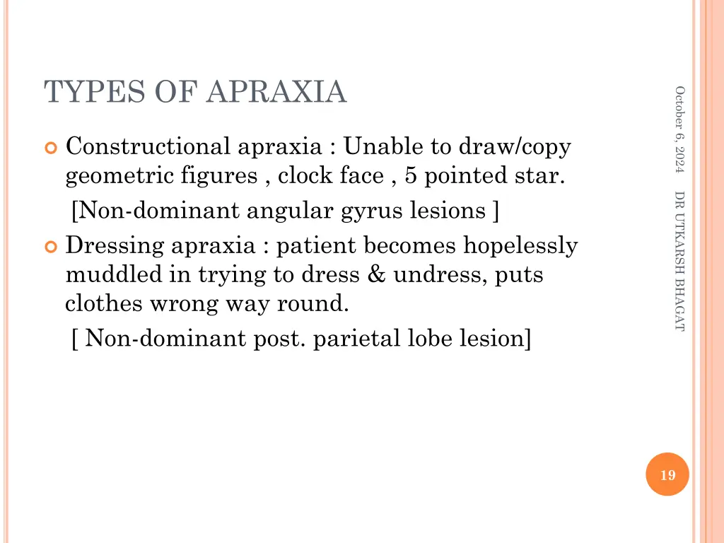 types of apraxia 1