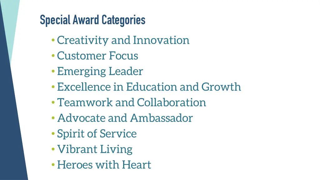 special award categories