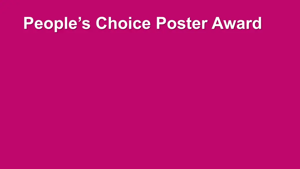 people s choice poster award