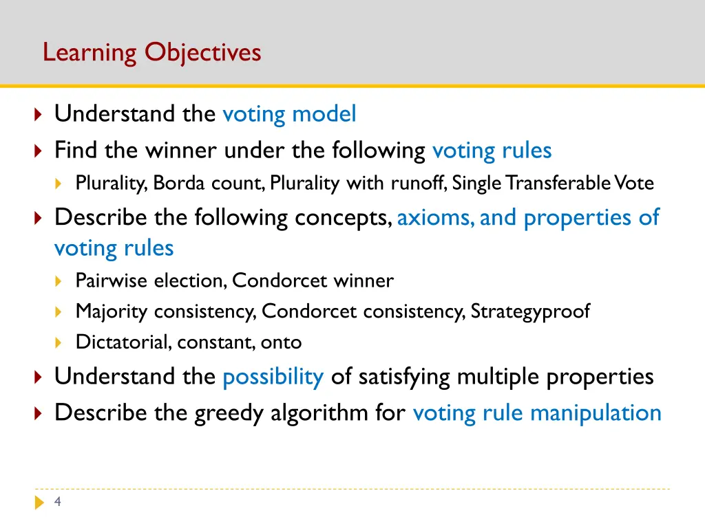 learning objectives