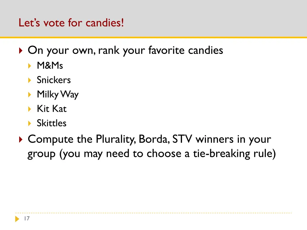 let s vote for candies