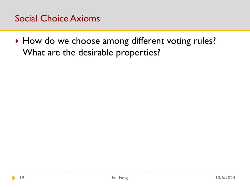 social choice axioms