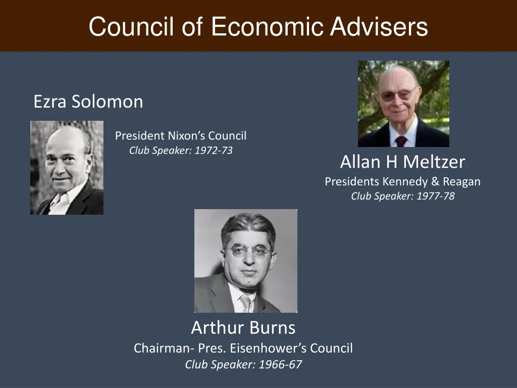 council of economic advisers 1