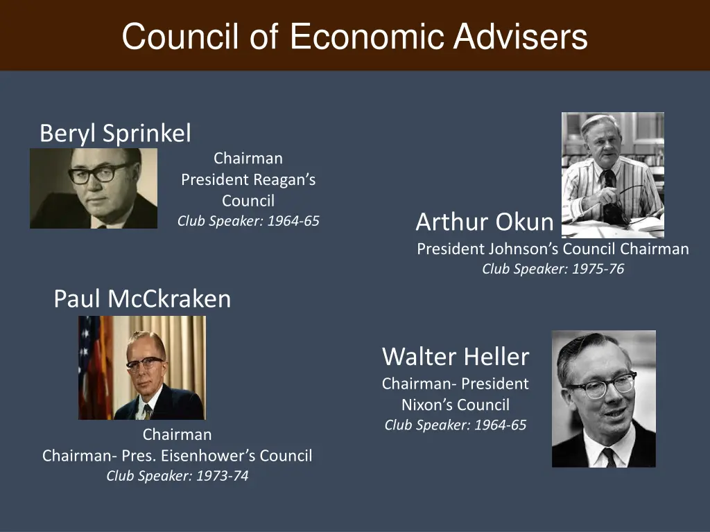 council of economic advisers