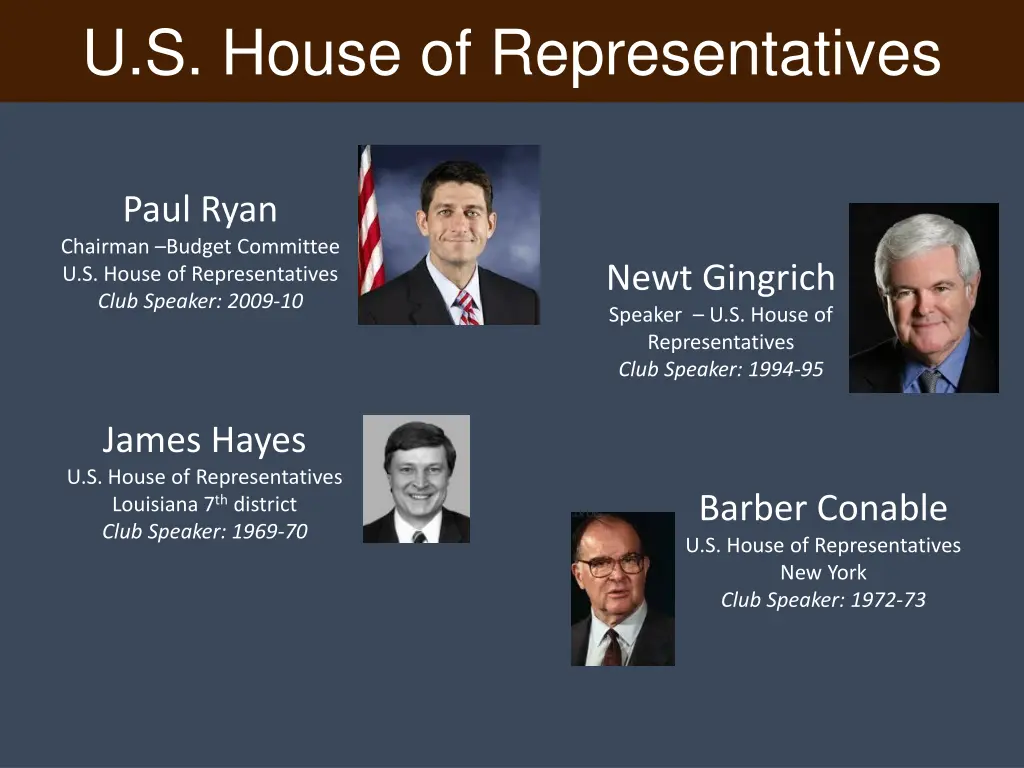 u s house of representatives