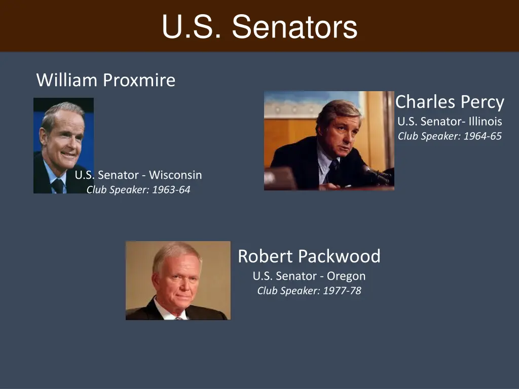 u s senators