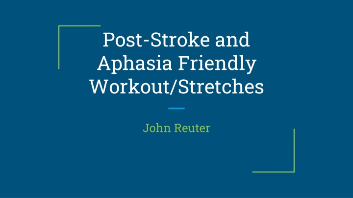 post stroke and aphasia friendly workout stretches