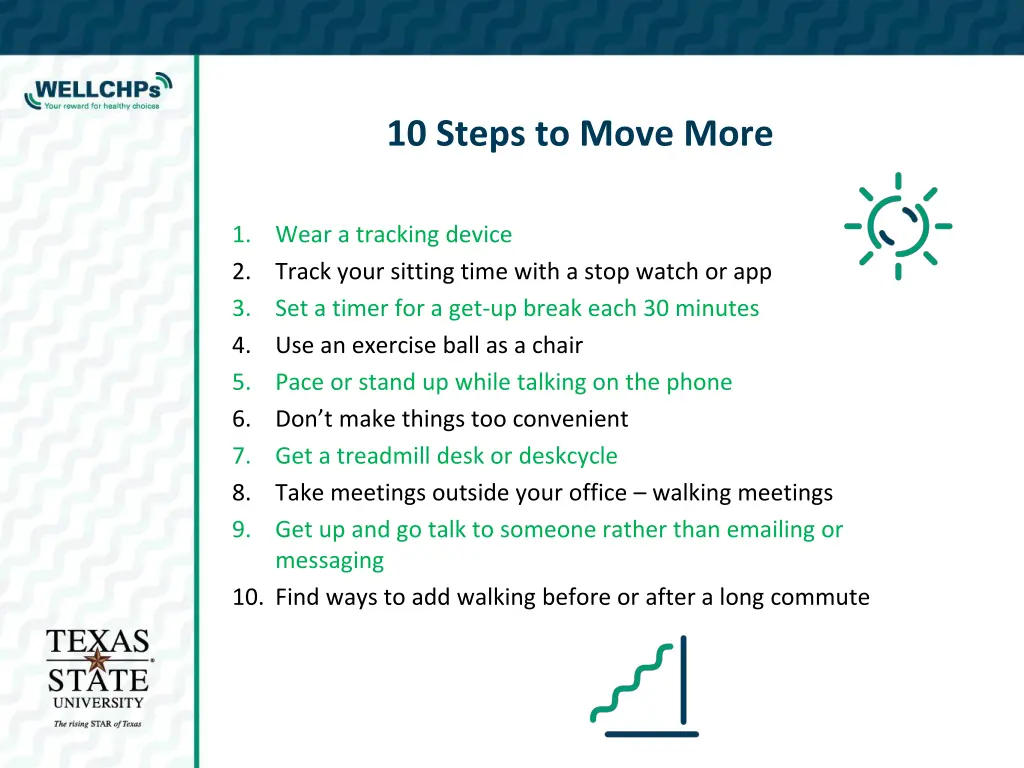 10 steps to move more