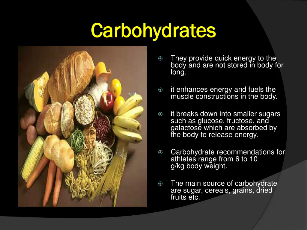 carbohydrates carbohydrates