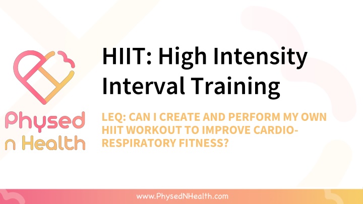 hiit high intensity interval training