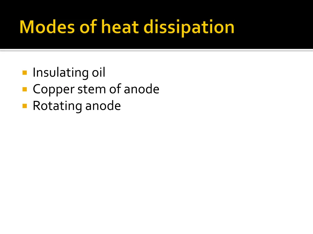 insulating oil copper stem of anode rotating anode