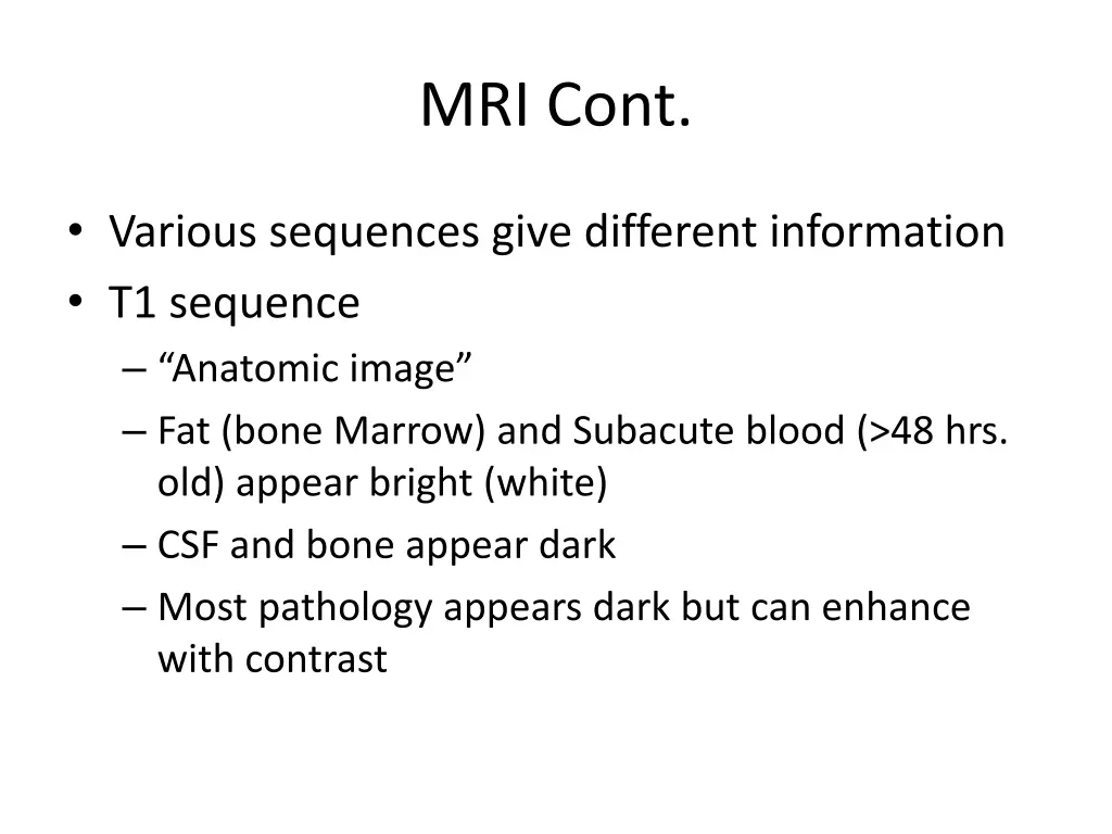 mri cont