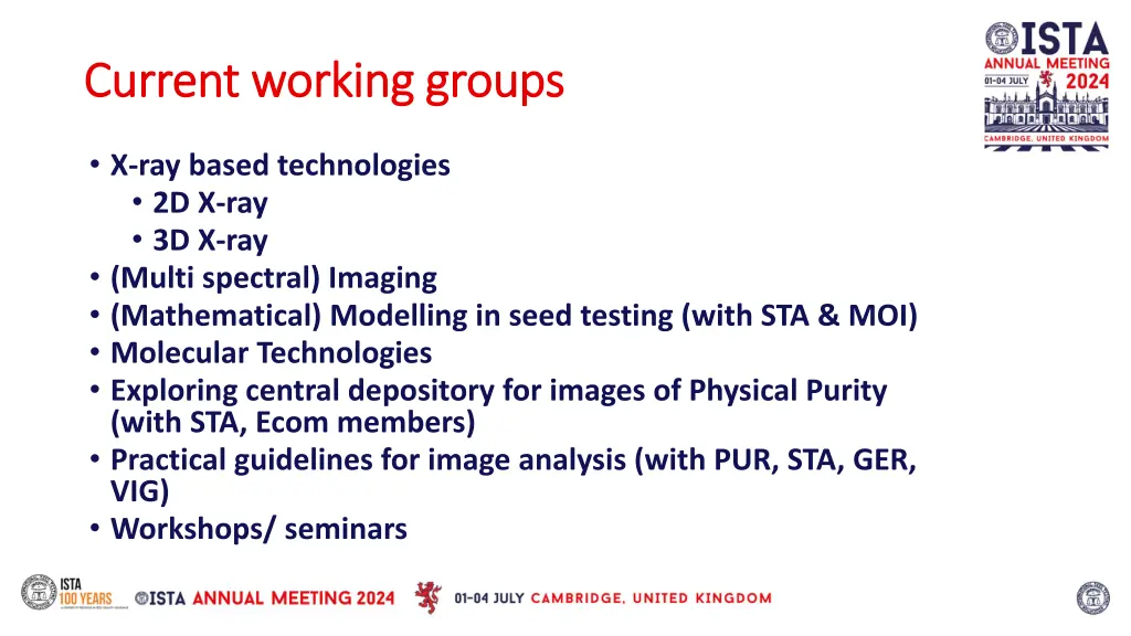 current working groups current working groups