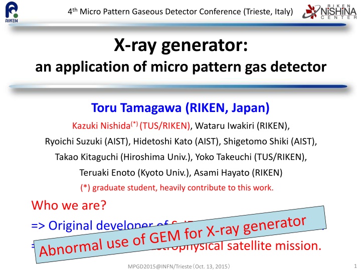 4 th micro pattern gaseous detector conference